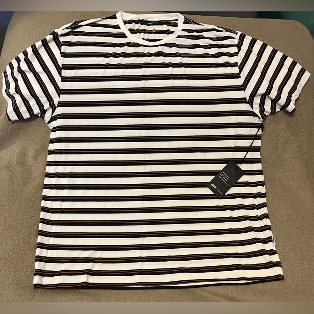 White shirt with stripes